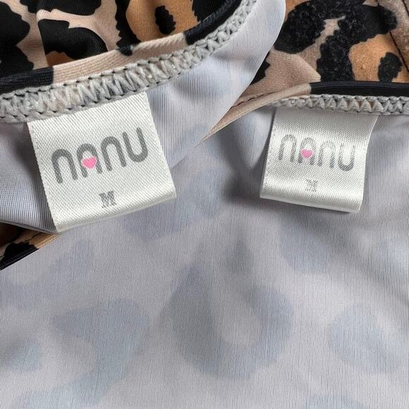 Nanu Cheetah Print Two Piece Swim Suit Bikini Size M - Picture 6 of 6